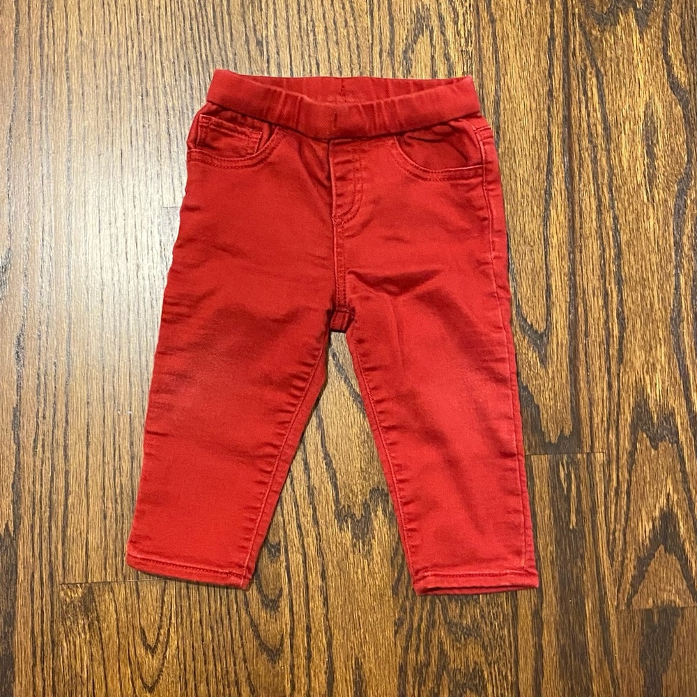 Baby Gap red jeggings
